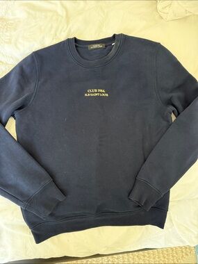RARE Club 1984 Saint Louis Navy Crewneck Sweater with Gold Embroidery